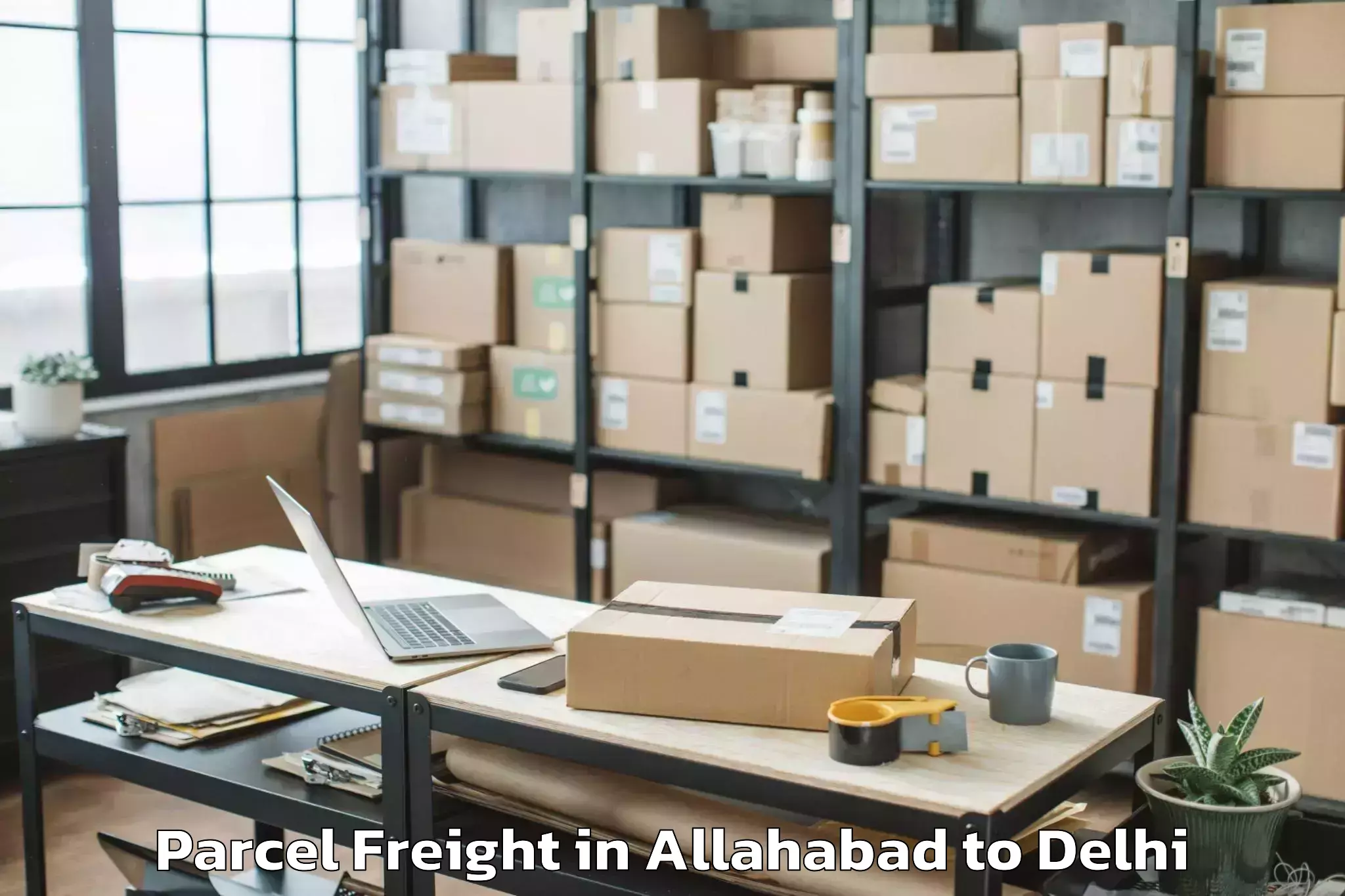 Hassle-Free Allahabad to D Mall Rohini Parcel Freight